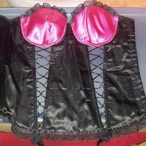 Hot Pink & Black Corsète